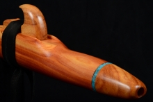 Eastern Red Cedar Native American Flute, Minor, Mid A-4, #F36F